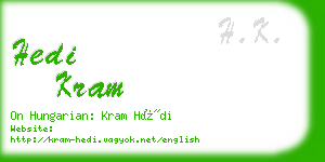 hedi kram business card